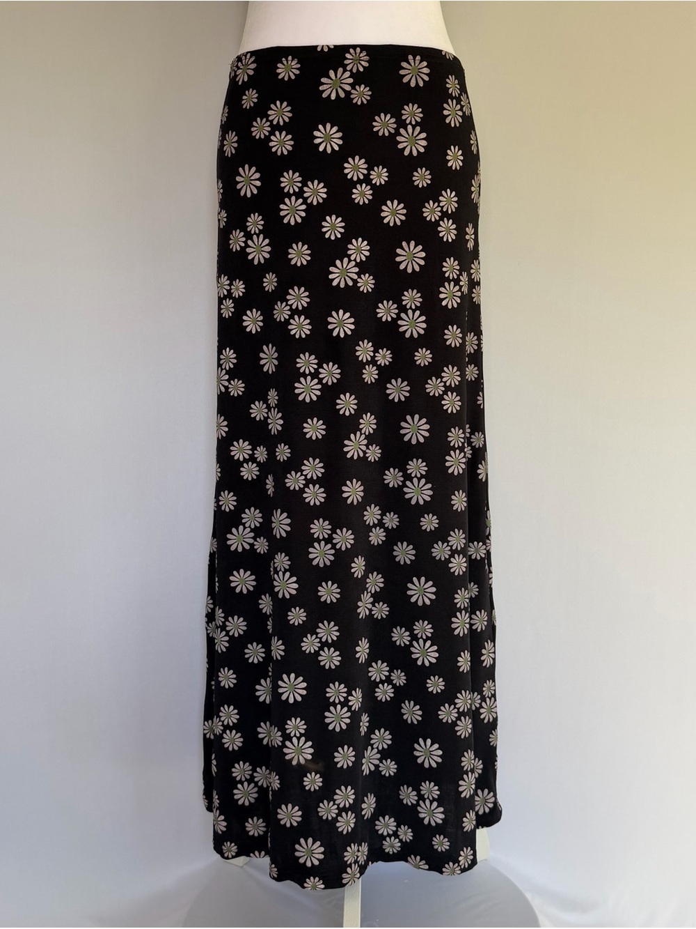 Y2K Vintage 90’s MGR Daisy Floral Maxi Skirt Skater Boho Grunge Fairycore XS-M - Picture 4 of 11